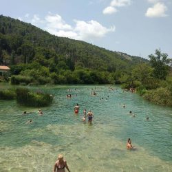 Swimming in Krka national park